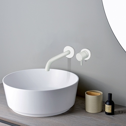 Mitigeur lavabo mural WHITEMAT Triverde - Saillie 180 mm TV25724_AMB Mitigeur lavabo mural WHITEMAT Triverde - Saillie 180 mm TV25724_AMB
