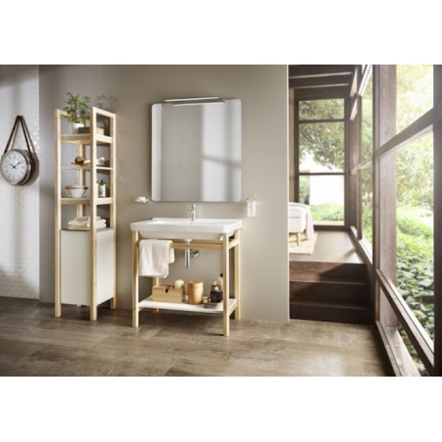Lavabo sur pieds NATURA en frêne naturel 65 cm A851055392_amb2 Lavabo sur pieds NATURA en frêne naturel 65 cm A851055392_amb2