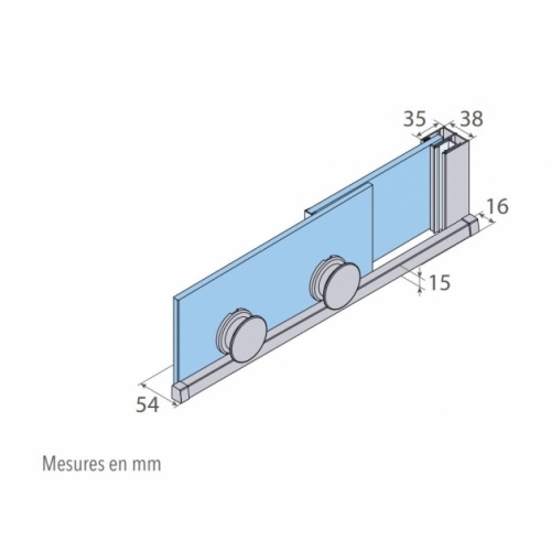 Paroi coulissante VANITY VY-250 - Noir - Transparent - Gauche - 140cm VY-250 Détails Tech Paroi coulissante VANITY VY-250 - Noir - Transparent - Gauche - 140cm VY-250 Détails Tech