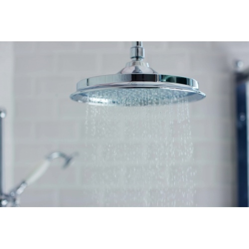 Colonne Thermostatique Rétro AVON - Poignée Noire - Douche de tête 180mm Round_Shower_Head_749 Colonne Thermostatique Rétro AVON - Poignée Noire - Douche de tête 180mm Round_Shower_Head_749