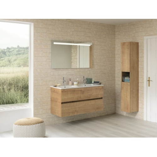 Meuble double vasque NOLITA Chêne Arlington avec Miroir antibuée KATHY Nolita_chene Arlington Meuble double vasque NOLITA Chêne Arlington avec Miroir antibuée KATHY Nolita_chene Arlington