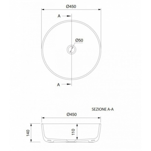 Vasque à poser ronde MIZU 45 vasque-muzi-45