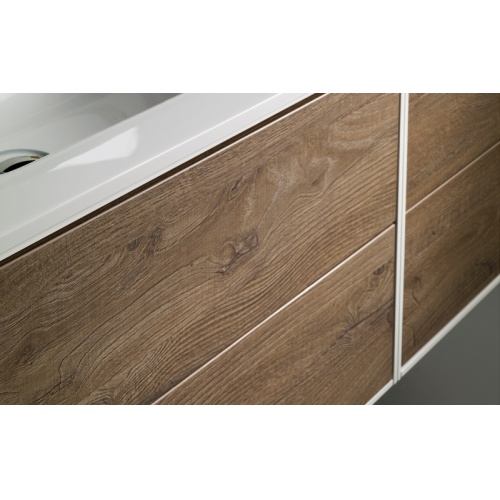 Meuble double vasque PARIGI 140 cm - Mélaminé Sherwood - Compo15 Mélaminé Sherwood Meuble double vasque PARIGI 140 cm - Mélaminé Sherwood - Compo15 Mélaminé Sherwood