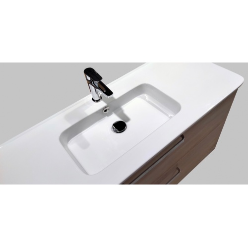 Meuble sdb UNO 120 cm Bois Clair - SANS Miroir - Fabriqué en France** Meuble SANITAIRE pour plan PCER-1