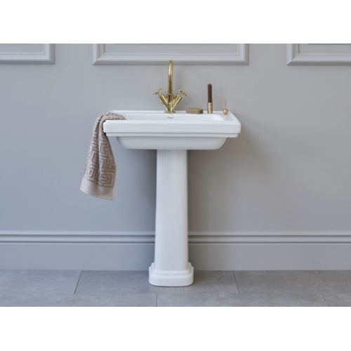 Vasque Rétro rectangulaire RIVIERA 65 cm - 2 Trous RIVIERA-Pedestal-Burlington (1)