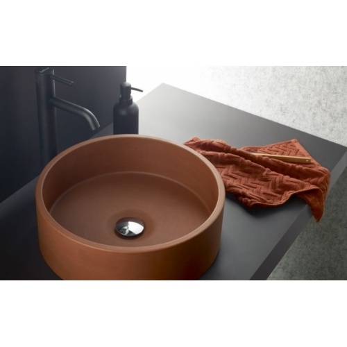 Vasque à poser en béton PESQUERA Gris 08050TJ Vasque à poser en béton PESQUERA Gris 08050TJ