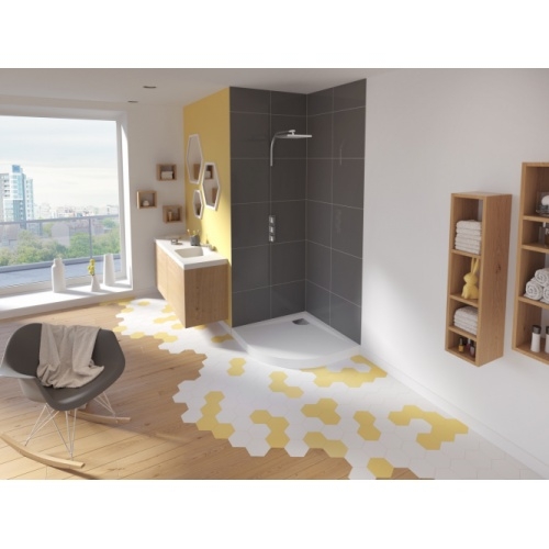 Receveur 1/4 rond 90x90 Kinesurf Blanc Kinesurf 9 cm R - Blanc brillant Receveur 1/4 rond 90x90 Kinesurf Blanc Kinesurf 9 cm R - Blanc brillant