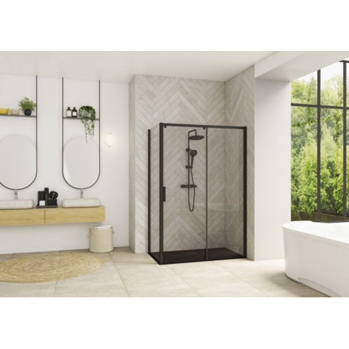 Paroi latérale fixe SMART DESIGN F Noir- Transparent - 100 cm SMART DESIGN C+F Paroi latérale fixe SMART DESIGN F Noir- Transparent - 100 cm SMART DESIGN C+F