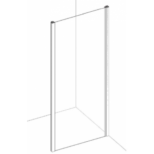 Paroi latérale fixe SMART DESIGN F Noir- Transparent - 100 cm Smart Design F Paroi latérale fixe SMART DESIGN F Noir- Transparent - 100 cm Smart Design F