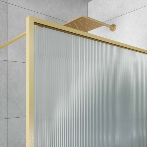 Paroi fixe NORDIC Or Mat Verre Wavy - Droite - 100 cm FN2001-Oro-Random-D Paroi fixe NORDIC Or Mat Verre Wavy - Droite - 100 cm FN2001-Oro-Random-D
