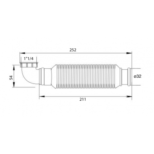 Siphon souple ultra-plat SENZO pour lavabo Schéma SENZO Siphon souple ultra-plat SENZO pour lavabo Schéma SENZO