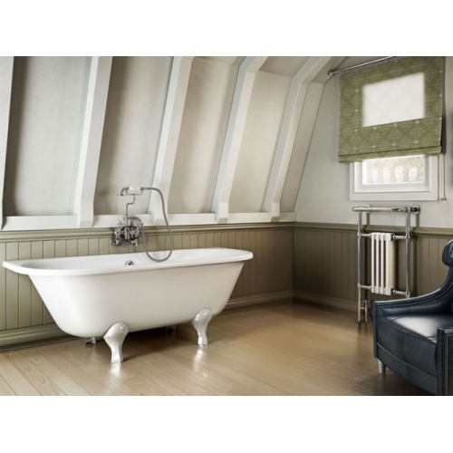 Baignoire Rétro AVANTGARDE avec pieds Arc Noir - Pose contre un mur T12D_L2W Baignoire Rétro AVANTGARDE avec pieds Arc Noir - Pose contre un mur T12D_L2W