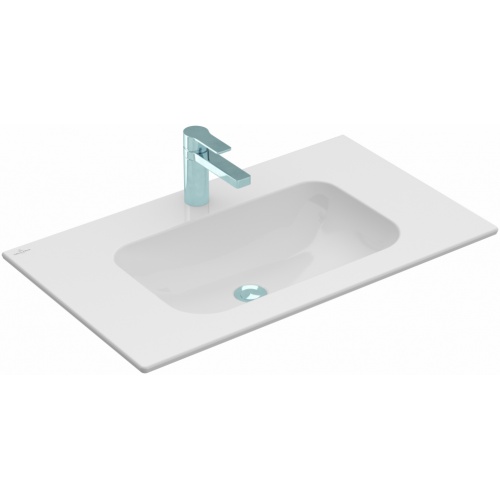 Meuble LE FRENCH Blanc/Chêne Clair avec Miroir antibuée - 80cm Plan V&B 80cm Meuble LE FRENCH Blanc/Chêne Clair avec Miroir antibuée - 80cm Plan V&B 80cm