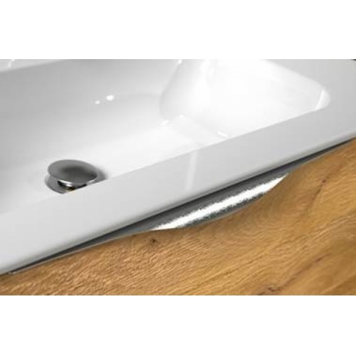 Meuble LE FRENCH Blanc/Chêne Clair avec Miroir antibuée - 80cm Poignée Le Coq Meuble LE FRENCH Blanc/Chêne Clair avec Miroir antibuée - 80cm Poignée Le Coq