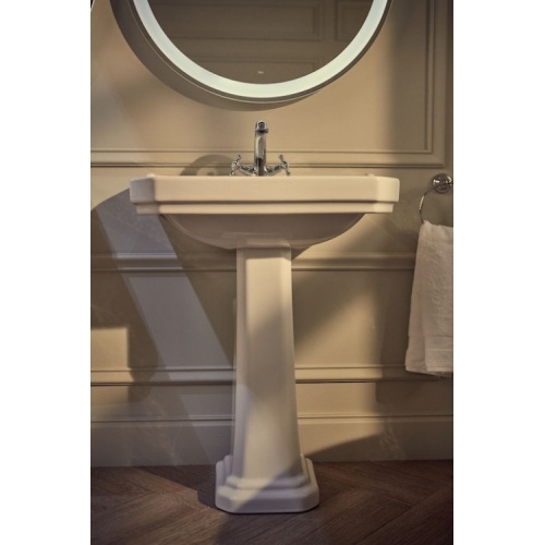 Vasque de lavabo rétro CARMEN 65cm Blanc brillant - 1 trou ROCA_Carmen_10531_ Vasque de lavabo rétro CARMEN 65cm Blanc brillant - 1 trou ROCA_Carmen_10531_
