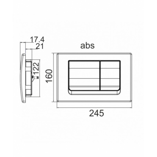 Plaque de commande double RIA Blanche** 172b (1) Plaque de commande double RIA Blanche** 172b (1)
