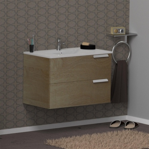 Meuble vasque INFINI 2T 80cm Canelle