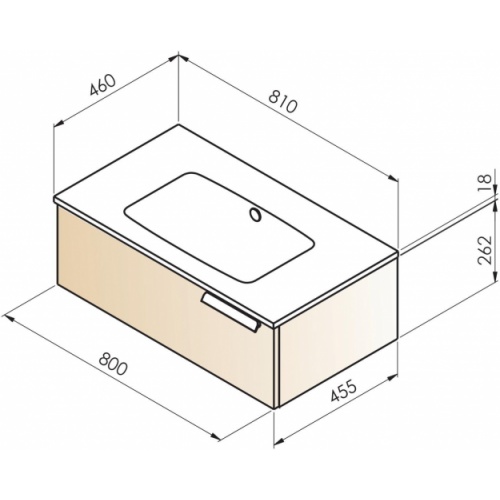Meuble vasque INFINI 1T 80cm Pitaya - Fabriqué en France INFINI 1T 80 Meuble vasque INFINI 1T 80cm Pitaya - Fabriqué en France INFINI 1T 80