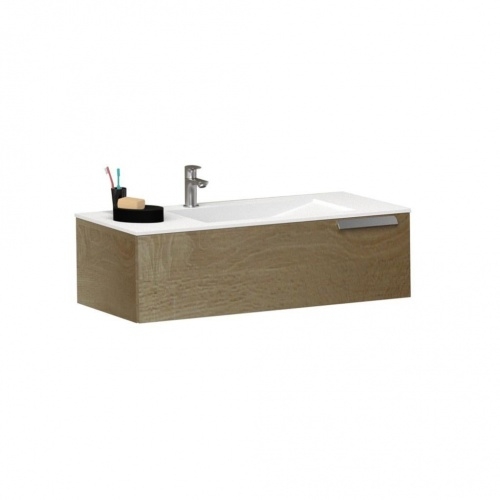Ensemble meuble de salle de bains décalé INFINI 90cm Canelle INFINI 90 1T_Canelle Ensemble meuble de salle de bains décalé INFINI 90cm Canelle INFINI 90 1T_Canelle