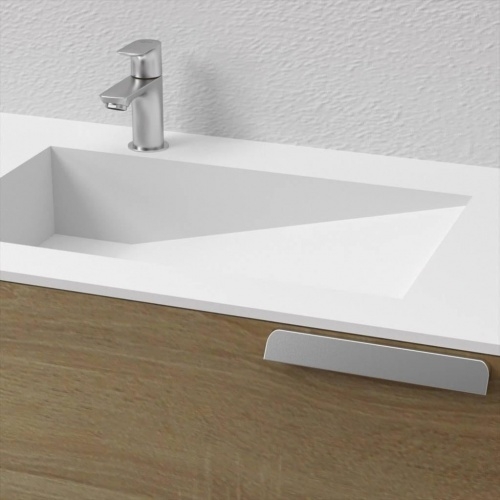 Ensemble meuble de salle de bains décalé INFINI 90cm Canelle Plan INFINI 90 Canelle Ensemble meuble de salle de bains décalé INFINI 90cm Canelle Plan INFINI 90 Canelle