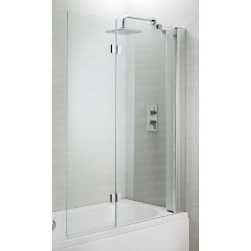 Pare-baignoire pivotant transparent chromé Screen pro folding - Droite** Pare-baignoire pivotant transparent chromé Screen pro folding - Droite**
