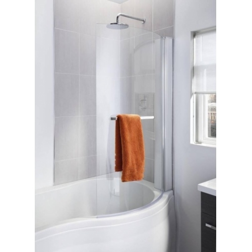 Pare-baignoire pivotant transparent chromé Screen pro curved - Droite** Pare-baignoire pivotant transparent chromé Screen pro curved - Droite**