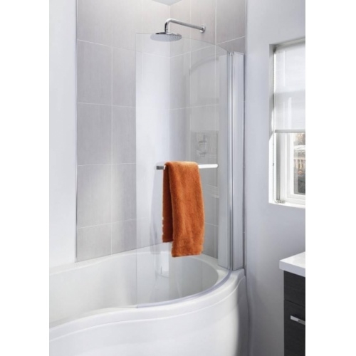 Pare-baignoire pivotant transparent chromé Screen pro curved - Droite**