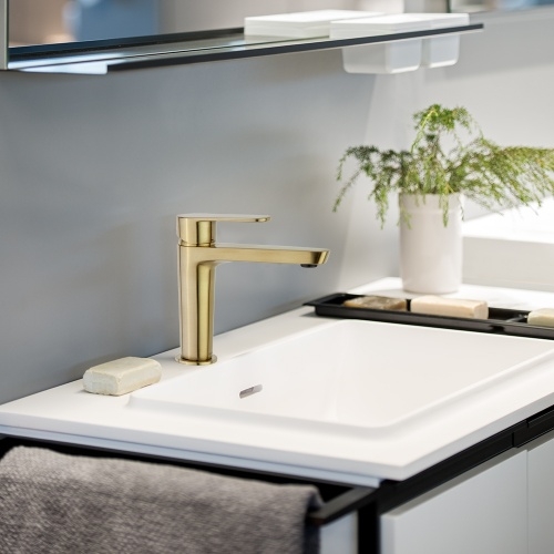 Mitigeur de lavabo mi-haut ALEXIA Or brossé 3604OC_Amb1 Mitigeur de lavabo mi-haut ALEXIA Or brossé 3604OC_Amb1