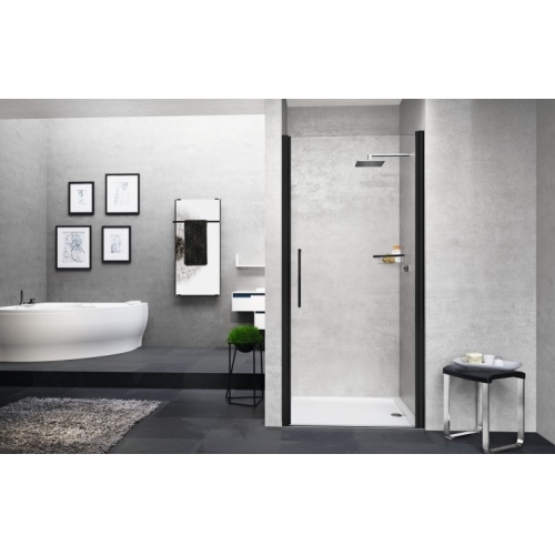 Paroi 1 porte pivotante YOUNG 1B Noir - Transparent - 60cm YOUNG20-1B-trasp-nero-02 original_jpg Paroi 1 porte pivotante YOUNG 1B Noir - Transparent - 60cm YOUNG20-1B-trasp-nero-02 original_jpg