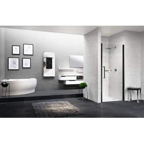 Paroi 1 porte pivotante YOUNG 1B Noir - Transparent - 60cm YOUNG20-1B-trasp-nero Paroi 1 porte pivotante YOUNG 1B Noir - Transparent - 60cm YOUNG20-1B-trasp-nero