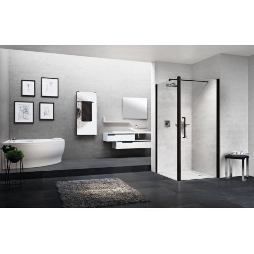 Paroi 1 porte pivotante YOUNG 1B Noir - Transparent - 60cm YOUNG20-1B-F1B-trasp-nero-01 original_jpg Paroi 1 porte pivotante YOUNG 1B Noir - Transparent - 60cm YOUNG20-1B-F1B-trasp-nero-01 original_jpg