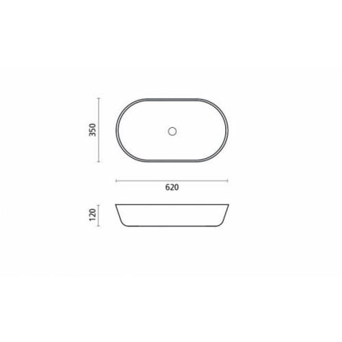 Vasque à poser en pierre REUNION Anthracite 00390 Schéma Vasque à poser en pierre REUNION Anthracite 00390 Schéma