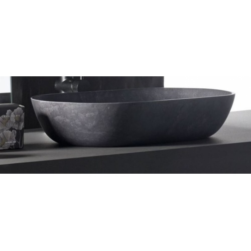 Vasque à poser en pierre REUNION Anthracite 00390 amb Vasque à poser en pierre REUNION Anthracite 00390 amb