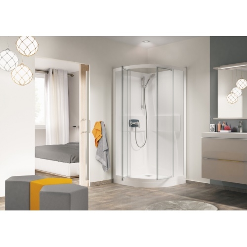 Cabine de douche Kineprime faible hauteur - Pivotante - 1/4 de Rond 90cm Kineprime R - meca - pivot Cabine de douche Kineprime faible hauteur - Pivotante - 1/4 de Rond 90cm Kineprime R - meca - pivot