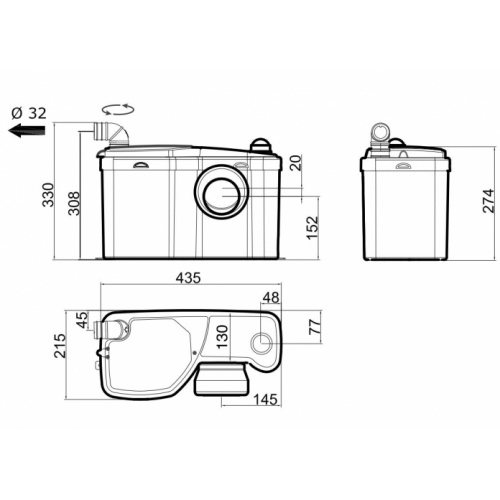 Broyeur 2 entrées W12 Watermatic W12 Schéma Broyeur 2 entrées W12 Watermatic W12 Schéma