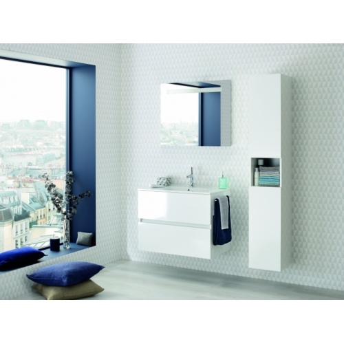 Meuble simple vasque NOLITA Blanc brillant 100 cm - Sans miroir** Nolita_blanc brillant_miroir Sens - Copie Meuble simple vasque NOLITA Blanc brillant 100 cm - Sans miroir** Nolita_blanc brillant_miroir Sens - Copie