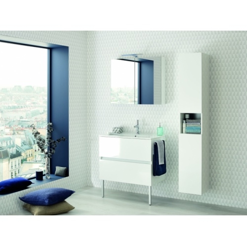 Meuble simple vasque NOLITA Blanc brillant 100 cm - Sans miroir** nolita_blanc8478e_porte-serviette_piedsBD Meuble simple vasque NOLITA Blanc brillant 100 cm - Sans miroir** nolita_blanc8478e_porte-serviette_piedsBD