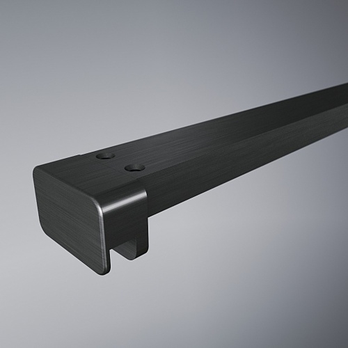 Paroi de douche ATELIER GRAPHIC Noir avec volet pivotant - 120+34.5cm** A Paroi de douche ATELIER GRAPHIC Noir avec volet pivotant - 120+34.5cm** A