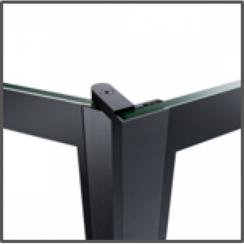 Paroi de douche ATELIER GRAPHIC Noir avec volet pivotant - 120+34.5cm** 20 Paroi de douche ATELIER GRAPHIC Noir avec volet pivotant - 120+34.5cm** 20