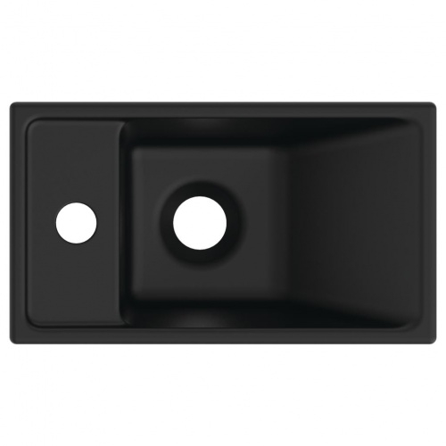 Lave-mains I LIFE S Noir mat - Version gauche E2113V3 (1) Lave-mains I LIFE S Noir mat - Version gauche E2113V3 (1)