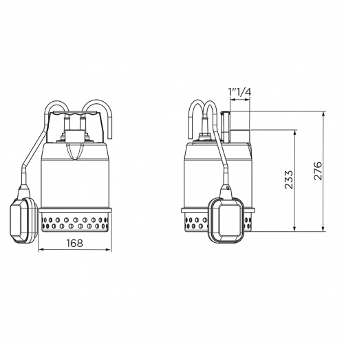 Kit d'urgence SANISUB STEEL pour évacuer les eaux en cas inondation** web-sanisub-Steel-50A-dimensions Kit d'urgence SANISUB STEEL pour évacuer les eaux en cas inondation** web-sanisub-Steel-50A-dimensions
