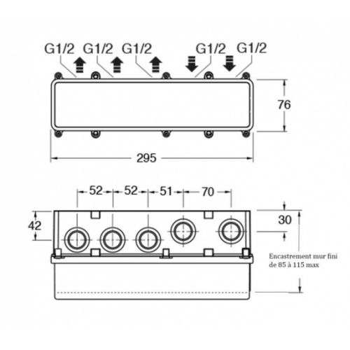 Box universelle THERMO TWIST 3 sorties Schéma CS61300 Box universelle THERMO TWIST 3 sorties Schéma CS61300