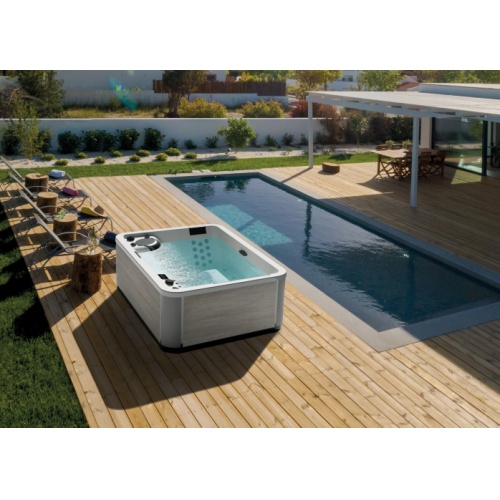 SPA 3 places - A300-2 - RELAX - Coque blanche A300-2 - tablier bois clair lumineux