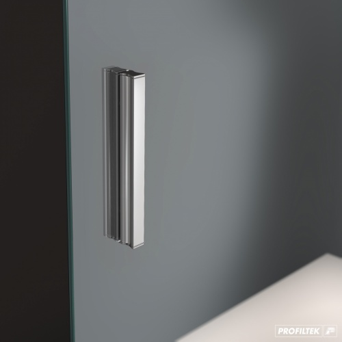 Porte battante en niche HADA Plus - Transparent - Argent HB - 89cm poignee-sintra-chromé