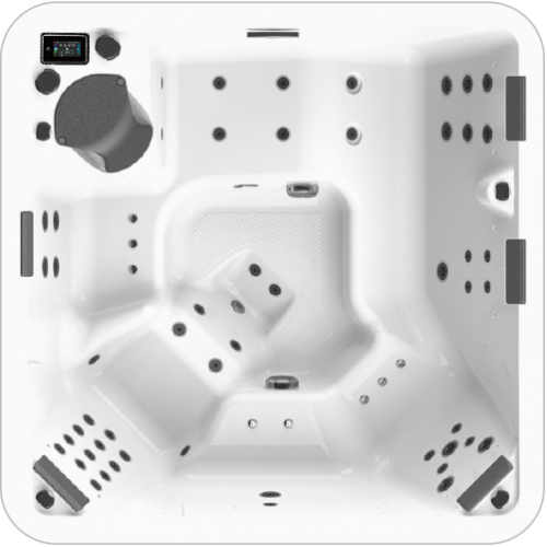 SPA 6 places - A500-2 - RELAX - Coque Blanc A500-2 - dessus