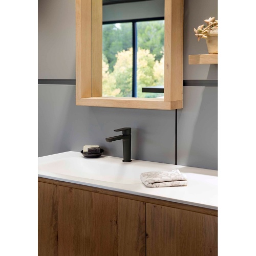 Mitigeur de lavabo mi-haut ALEXIA Noir Mat - 3604NM* M00617 Mitigeur de lavabo mi-haut ALEXIA Noir Mat - 3604NM* M00617