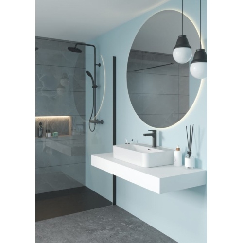 Colonne de douche thermostatique Ceratherm T25 noir mat A7545XG (3) Colonne de douche thermostatique Ceratherm T25 noir mat A7545XG (3)