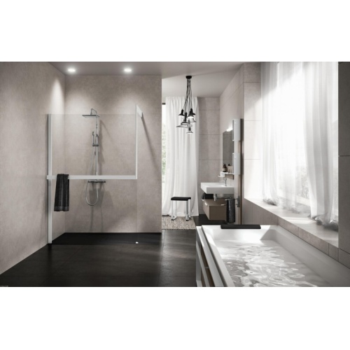 KIT-FRAME - Fixation au mur à Gauche + Porte-serviette - Blanc Mat Frame Porte-serviette Blanc Mat - gauche KIT-FRAME - Fixation au mur à Gauche + Porte-serviette - Blanc Mat Frame Porte-serviette Blanc Mat - gauche