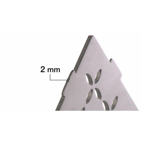 Tablette d'angle murale SHELF-S3 CURVE Acier inox brossé SE-S2-D6-EB (5) Tablette d'angle murale SHELF-S3 CURVE Acier inox brossé SE-S2-D6-EB (5)