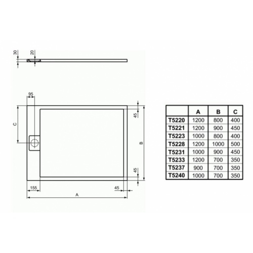 Receveur ULTRAFLAT S I.LIFE Gris béton 100x70 cm I LIFE Receveur ULTRAFLAT S I.LIFE Gris béton 100x70 cm I LIFE